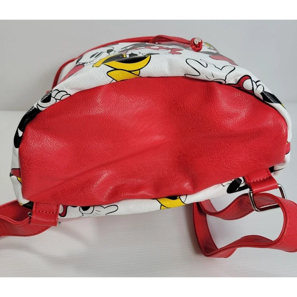 Loungefly Minnie Mouse Drawstring Backpack Disney All Over Print Bag Purse